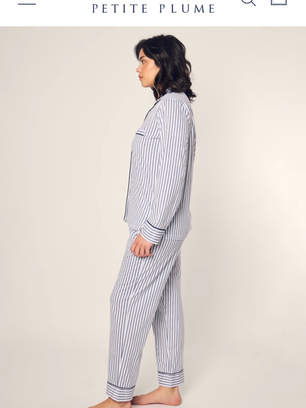 Petite Plume Pima Pajama Set - Picture 3 of 7
